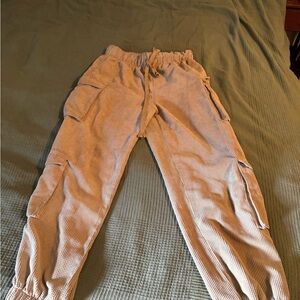 Forever 21 Beige Cargo Joggers